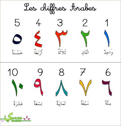 Les chiffres en Arabe Arabic Flashcards, Ablution Islam, Arabic Vocabulary, Alphabet Arabe, Arabic Alphabet Letters, Islamic Kids Activities, Arabic Numbers, Learn Arabic Online, Arabic Worksheets