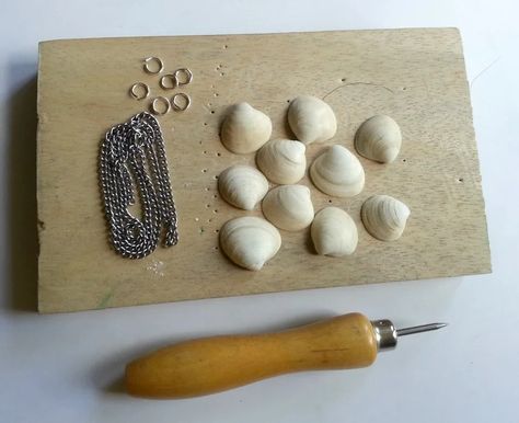 DIY Sea Shell Bracelet : 5 Steps (with Pictures) - Instructables Shell Bracelet Diy, Shells Bracelet, Sea Shell Bracelet, Just For Me, Halloween Contest, Shell Bracelet, Wooden Board, In My Head, Sea Shell