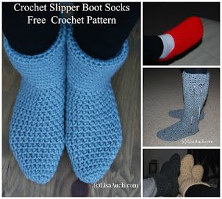 My Hobby Is Crochet: Crochet Slippers – 12 Free Crochet Patterns | Guest Blog Post Easy Crochet Socks, Crochet Slipper Boots, Crocheted Slippers, Easy Crochet Slippers, Crochet Slipper, Crochet Socks Pattern, Crochet Slippers Free Pattern, Crochet Slipper Pattern, Crochet Boots