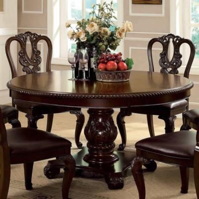 Casual Kitchen Table, Formal Dining Room Sets, Wood Dining Room Set, Round Dining Room Sets, Traditional Dining Tables, Round Pedestal Dining, Round Pedestal Dining Table, Round Dining Room Table, Set Meja Makan