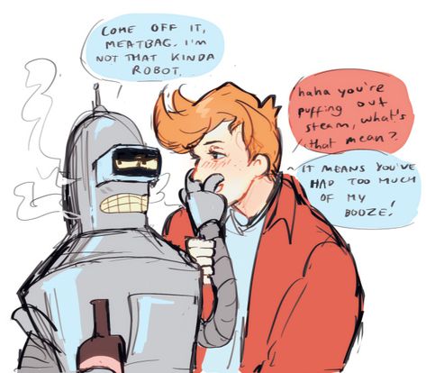 Futurama Fanart, Fry Futurama, Cartoon Network Art, Matt Groening, A Robot, Futurama, Old Cartoons, Ethereal Art, The Simpsons