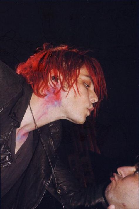 Gerard Way Red Hair, Gerald Way, I Love Mcr, Evanescence, Frank Iero, Gerard Way, Emo Bands, My Chemical, Emo Boys