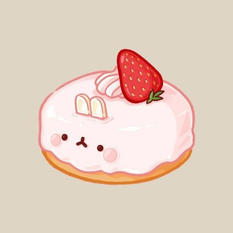 Photo Kawaii, Kawaii Sweets, Desserts Drawing, Chibi Food, Cake Drawing, Food Doodles, 귀여운 음식 그림, Images Kawaii, Pola Kartu