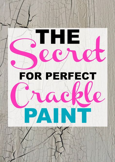 Learn my technique for the perfect DIY Crackle Paint.  This is a great way to crackle paint furniture and many other projects.  #DIY #Cracklepaint #paintingfurniture Crackle Glaze Furniture, Crackle Painted Furniture, Crackle Paint Diy, Retro Furniture Makeover, Make Paint, Annie Sloan Painted Furniture, Vintage Furniture Makeover, Crackle Paint, Refinish Furniture