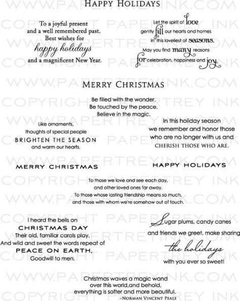 Corner Quotes, Christmas Card Sentiments, Greeting Card Sentiments, Christmas Card Verses, Card Verses, Christmas Verses, Card Quotes, Christmas Card Sayings, Christmas Card Messages