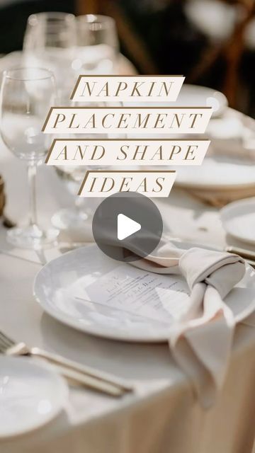 time.for.a.wedding on Instagram: "If you are looking for some table setting inspiration, here are some ways you can arrange the napkins for your event or wedding 🌼📌  #tablesetting #weddingtable #weddingtabledecor #weddingnapkins #tablenapkins #weddingindpiration #weddingdecor #weddingideas #bridetobe #hochzeitsinspiration #hochzeitsideen #prettytable #weddinginspo" Napkin Placement Ideas Wedding, Reception Table Place Settings, Wedding Tablesetting, Napkins Wedding Table, Setting Inspiration, Luxury Weddings Reception, Table Arrangements Wedding, Table Place Settings, Napkins Wedding