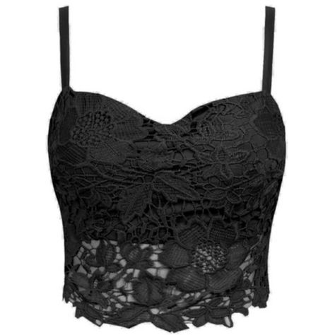 Lace Bralet Crop Top (£18) ❤ liked on Polyvore featuring tops, shirts, crop tops, black, shirts & tops, bralet tops, black lace top, bralet crop top ve black crop shirt Lace Shirt Outfit, Crop Tops Black, Lace Bralette Top, Shirts Crop Tops, Black Lace Shirt, Bralet Tops, Shirts Crop, Lacy Tops, Bralette Top