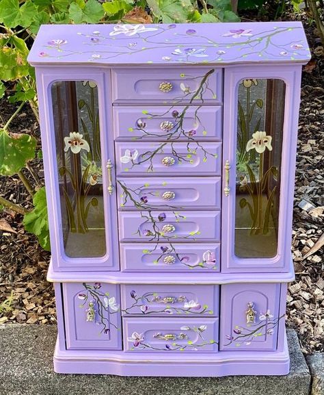 Sold Out Unavailable Jewelry Box Jewelry Armoire Original - Etsy Cute Furniture, Room Deco, Cute Bedroom Decor, Cute House, Dream Room Inspiration, Dream House Interior, Room Makeover Inspiration, Cute Room Decor, Jewelry Armoire