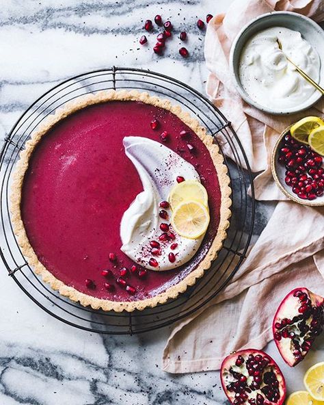 Instagram Feed | feedfeed Pomegranate Tart, Almond Flour Crust, Bojon Gourmet, Dessert Aux Fruits, Sweet Pie, Food Dessert, Sweet Tarts, Tart Recipes, Food Cakes