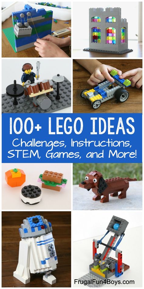 Save Building Projects For Kids, Lego Board Game, Stem Games, Lego Bridge, Vetenskapliga Experiment, Lego Diy Crafts, Lego Challenge, Lego Club, Construction Lego