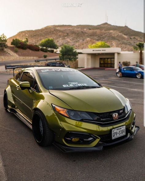 Honda Custom Honda Civic, 2015 Honda Civic Si, Honda Civic 2015, Honda Civic Car, Mobil Futuristik, Civic Car, Honda Civic Coupe, Civic Coupe, 2015 Honda Civic