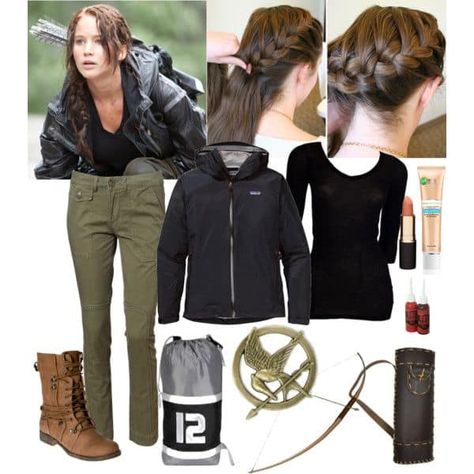 Hunger Games Halloween Costumes, Katniss Everdeen Outfit, Katniss Costume, Hunger Games Costume, Hunger Games Outfits, Hunger Games Fashion, Halloween City, Diy Halloween Games, Clever Halloween Costumes