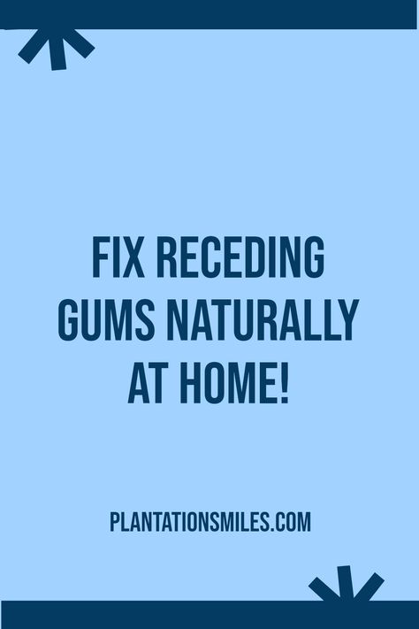 Discover easy home remedies to help with receding gums. Learn about natural treatments to promote gum health. Take steps to care for your gums right at home. Home Remedy For Receding Gums, Gum Care Natural Treatments, Receding Gums Remedies, Fix Receding Gums, Dental Hacks, Grow Back Receding Gums, Diy Toothpaste, Vitamin Rich Foods, Gum Recession