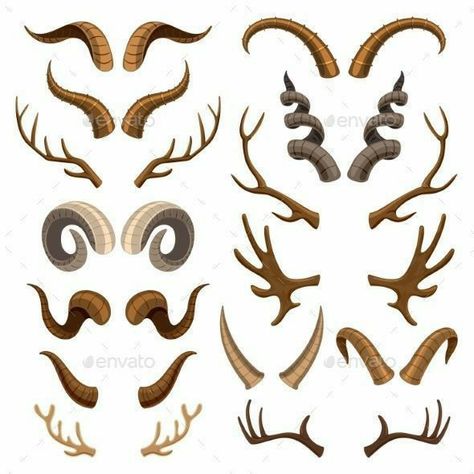 Antler Illustration, Ren Geyiği, Creaturi Mitice, Drag Make-up, Deer Horn, Idee Cosplay, Haiwan Peliharaan, Creature Concept Art, Creature Concept