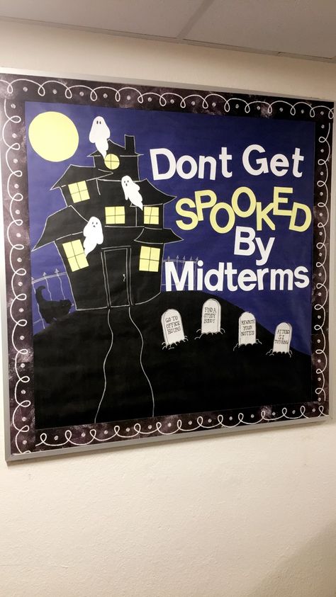 Halloween Door Decs, Candy Bulletin Boards, Testing Bulletin Boards, Dorm Bulletin Boards, Res Life Bulletin Boards, Door Decorations College, Health Bulletin Boards, October Bulletin Boards, High School Bulletin Boards