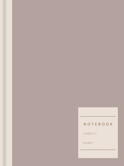 Goodnotes School Templates, Goodnotes Background, Note Cover Design, Aesthetic Planer, Book Cover Goodnotes, Aesthetic Notebook Cover, Cover Goodnotes, Goodnotes Covers, Notebook Paper Template