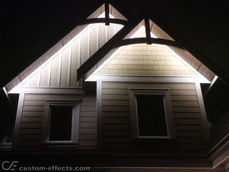 Custom Effects LED Solutions LED soffit lighting Eaves Lighting Outdoor, Lights In Soffit Exterior, Outdoor Lighting Under Eaves, Soffit Lights Exterior, Under Soffit Lighting Outdoor, Outdoor Soffit Lighting, Soffit Lighting Exterior, Soffit Lighting, Best Solar Lights