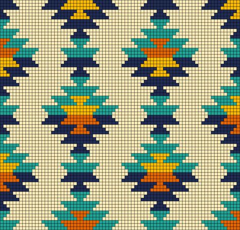 Alpha pattern #132179 | BraceletBook Kilim Pattern Design, Tapestry Loom Weaving, Native American Vintage, Navajo Pattern, Tapestry Loom, Bargello Patterns, Cross Stitch Cushion, Native Beading Patterns, Cross Stitch Geometric