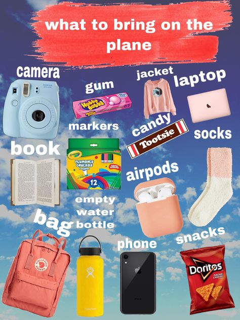 Best Things To Bring On A Plane, Stuff To Bring On Vacation, What To Bring To Airport, What To Bring On Airplane, What To Take On A Plane Carry On, Good Snacks To Bring On A Plane, Tips For Airport Travel, Things To Bring In A Carry On Bag, Things To Bring On A Plane Long Flights