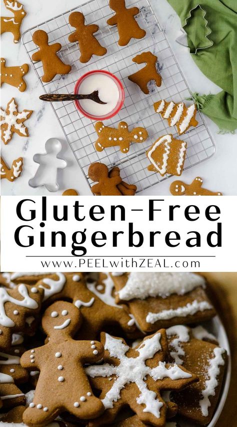 Gluten-free gingerbread cookies are a delightful treat that will bring joy to your taste buds this holiday season. This recipe is perfect for those with gluten sensitivities, as it delivers the same rich and delicate flavors as traditional gingerbread cookies. The combination of warm spices like ginger, cinnamon, and cloves creates a comforting aroma that fills your kitchen as you bake these delicious treats. Gluten Free Gingerbread Cookies Recipe, Gf Gingerbread, Gluten Free Gingerbread House, Gluten Free Gingerbread Men, Gluten Free Christmas Cookies Recipes, Gluten Free Gingerbread Cookies, Gluten Free Christmas Recipes, Best Gluten Free Cookies, Gluten Free Christmas Cookies