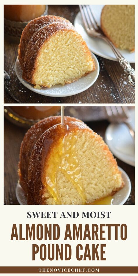 Amaretto Sauce, Amaretto Pound Cake, Amaretto Liquor, Amaretto Cake, Moist Pound Cake, Kentucky Butter Cake, Almond Pound Cakes, Butter Cake Recipe, Almond Extract