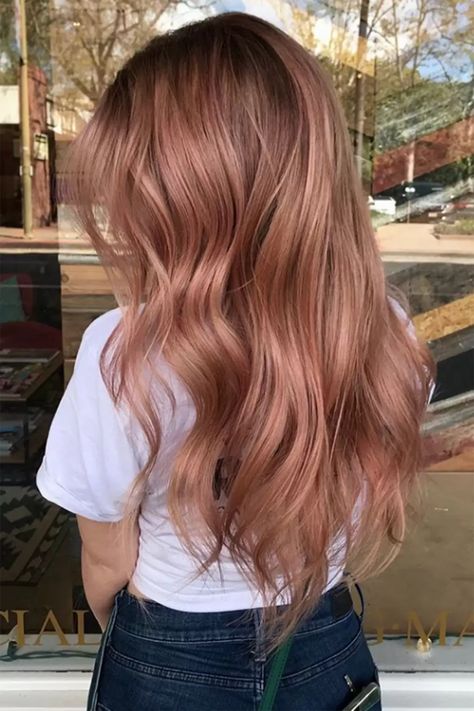 Rose Gold Hair Blonde, Blond Rose, Gold Hair Colors, Strawberry Blonde Hair Color, Hair Color Rose Gold, Peach Hair, Hot Hair Colors, Strawberry Blonde Hair, Hair Aesthetic