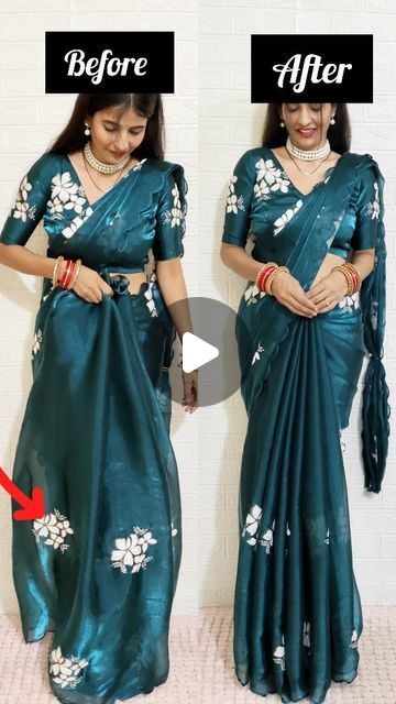 Sita Raman Outfit, Net Saree Draping Styles, Draping A Saree, Vtv Trisha Saree, Saree Draping, Saree Gown, August 22, Saree Look, Blouse Styles