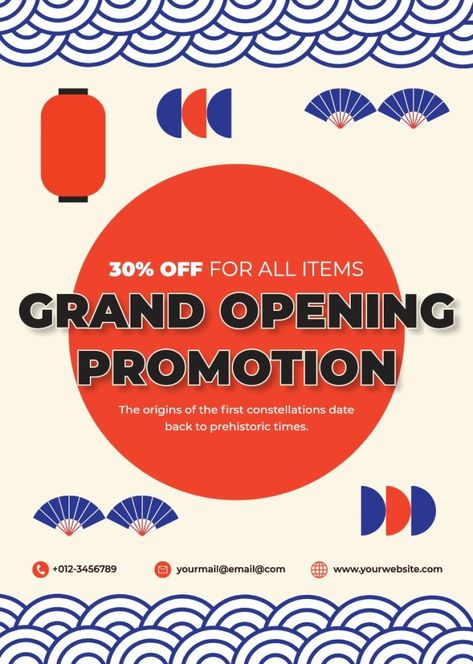 Duotone Japanese Restaurant Opening Offer Invitation Restaurant Opening Invitation, Opening Invitation, Restaurant Opening, New Restaurant, Japanese Restaurant, Editing Tools, Grand Opening, Free Graphic Design, Invitation Design