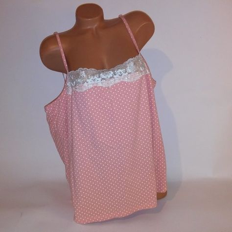 Avenue Body Camisole Tank Top Sleepwear 22 24 Peach White Polka Dot Lace Trim New With Tags *Bundle To Save Chavonne11 82822 Clothes Aesthetic, Tank Top Camisole, Orange White, White Polka Dot, Aesthetic Clothes, Women's Intimates, Lace Trim, Polka Dot, Polka Dots