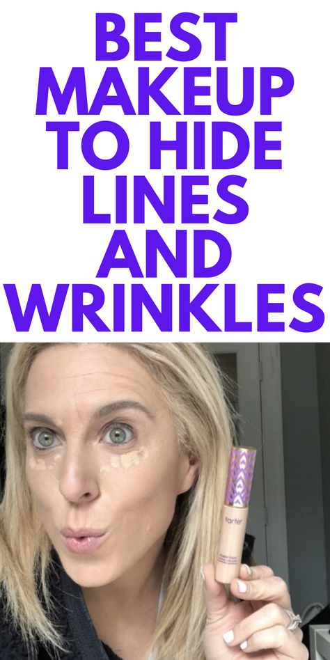 Best Concealer For Wrinkles, Hide Forehead Wrinkles, Makeup Wrinkles, Smokers Lines, Hide Wrinkles, Cover Wrinkles, Tarte Shape Tape Concealer, Makeup Tips For Older Women, Makeup For Older Women