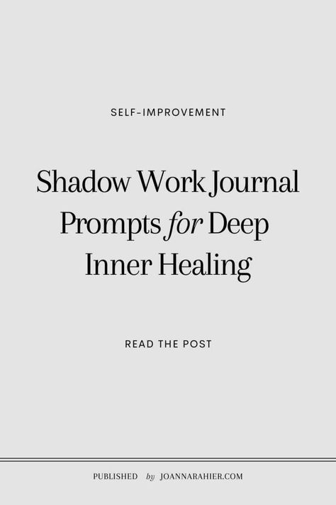 Shadow Work Journal Prompts You NEED For Deep Inner Healing Prompts For Healing, Spirit Guides Meditation, Work Journal Prompts, Shadow Work Journal Prompts, Therapy Questions, Shadow Work Spiritual, Mindfulness Journal Prompts, Shadow Self, Shadow Work Journal