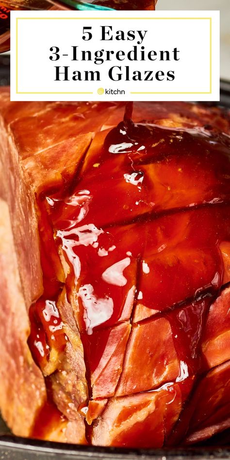 Ham Marinade, Homemade Ham Glaze, Ham Glazes, Easy Glaze Recipe, Easy Ham Glaze, Ham Sauce, Ham Glaze Brown Sugar, Ham Recipes Baked, Whole Ham