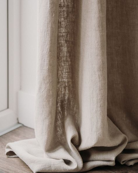 Ivory Curtains Bedroom, Linen Curtains Living Room, Luxury Shower Curtain, Natural Curtains, Neutral Curtains, Japandi Living, Earthy Home, Linen Drapery, Luxury Curtains