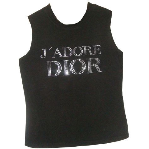 Princess Attire, J Adore Dior, Dior By John Galliano, Dior Top, Y2k Outfits, Vintage Mode, Mode Ootd, Black Tank Top, Top Vintage