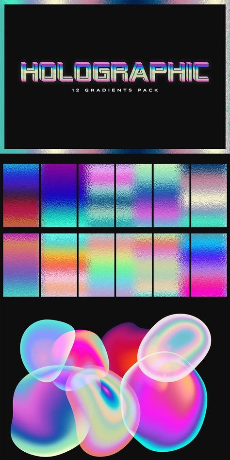 12 awesome holographic gradients for Adobe Photoshop Gradient Photoshop, Awesome Backgrounds, Background Images Wallpapers, Gradient Design, Unique Colors, Design Template, Background Images, Adobe Photoshop, Lockscreen Screenshot