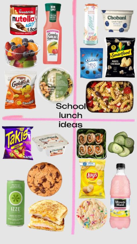 College School Lunch Ideas, School Lunch Ideas 7th Grade, Pack Your Lunch Ideas, Lunch For School Ideas For Teens, Highschool Lunch Box Ideas, Snacks For Back To School, Lunch Recipes For School Lunchbox Ideas, Lunch Ideas For Summer Camp, School Lunch Ideas Healthy For Teens