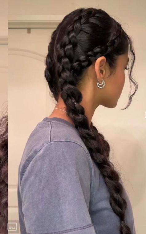 Easy Braided Hairstyles Medium Hair, Cute Hairstyles For Long Hair Updos, Low Do Hairstyles, Hairstyles Difficult, Work Out Hairstyles Gym, Braids For Layered Hair, Haircuts For Thick Long Hair, Native Hairstyles, Cute Hair Up Styles