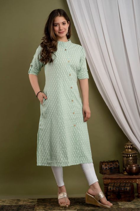 Side Pocket Kurti Design, Simple Kurti, Simple Kurti Designs, Frock For Women, Kurti Collection, Frock Design, Maxi Skirts, Style Maxi Dress, Kurti Designs