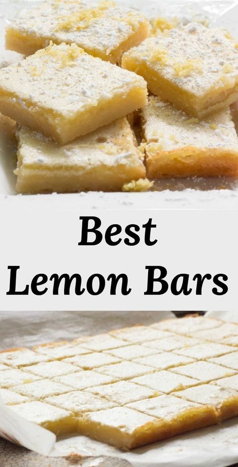 Lemon Bars 9x13 Pan, Lemons Bars, Hard Recipes, Lemon Topping, Cookie Homemade, Bars With Shortbread Crust, The Best Lemon Bars, Best Lemon Bars, Homemade Shortbread