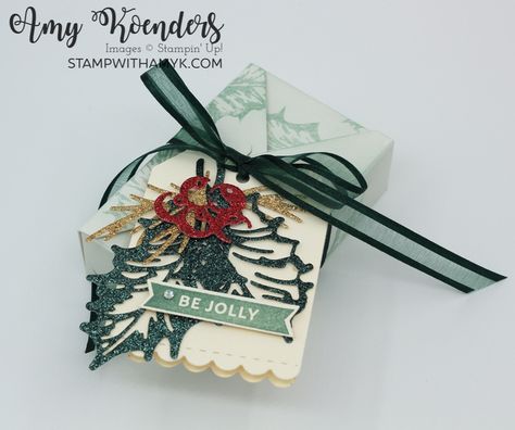 Stampin Up Christmas Tags 2023, Celebrate With Tags Stampin Up Cards, Stampin Up Celebrate With Tags, Celebrate With Tags, Quick Halloween Treats, Tags Stampin Up, Christmas Envelope, Christmas Gift Packaging, Holiday 2022