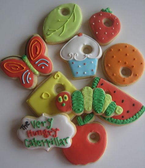 The Very Hungry Caterpillar Birthday Party! Hungry Caterpillar Cookies, Caterpillar Cookies, The Very Hungry Caterpillar Birthday, Very Hungry Caterpillar Birthday Party, Hungry Caterpillar Cake, Very Hungry Caterpillar Birthday, Caterpillar Cake, Hungry Caterpillar Birthday, Hungry Caterpillar Party