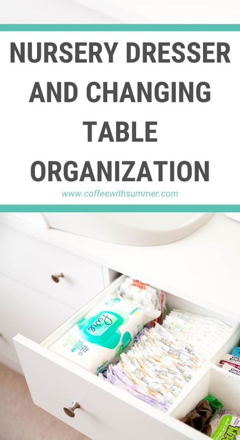 Organize Baby Dresser Drawers, Changing Table Storage Ideas, Changing Table Drawer Organization, Nursery Dresser Organization 3 Drawers, Dresser And Changing Table, Dresser Organization Ideas, Nursery Drawer Organization, Baby Dresser Organization, Organization Nursery