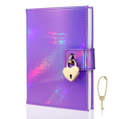 PRICES MAY VARY. FFEATURE DESIGN: Heart-Shaped gold tone lock with 1 Key; Super comfort feel PU leatherette Hard Cover; 8mm article ruled pages and exquisite durable satin ribbon, Purple Color Cover and Bilateral Sewing. Best craftsmanship protects your precious ideas. Nice accessory for photographing in most occasion as well INNER PAGES: ACID FREE PAPER. high quality 80 gsm thick and durable papers. Smooth writing, fountain-pen ink friendly. Ink DOESN’T bleed through the page. 288 Pages (144 sh