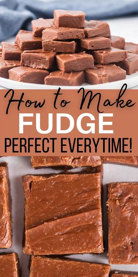 Home Made Fudge Recipe, Fudge Recipe Without Condensed Milk, Fudge Recipe Condensed Milk, The Best Fudge, Best Fudge Recipe, Best Fudge, Christmas Crunch, How To Make Fudge, Homemade Fudge Recipes