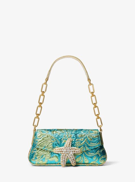 Amalfi Mini Brocade Shoulder Bag - Multicolor - Michael Kors Shoulder bags Bag Michael Kors, Hot Bags, Girly Bags, Michael Kors Shoulder Bag, Fancy Bags, Luxury Purses, Shoulder Bags For Women, Pretty Bags, Carrie Bradshaw