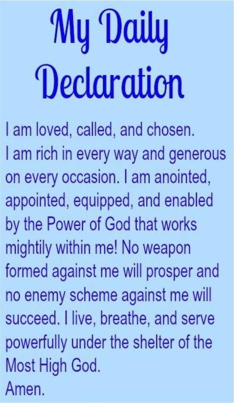 Daily Declarations, Powerful Morning Prayer, Warfare Prayers, Prayers Of Encouragement, Prayer For Guidance, Deliverance Prayers, Personal Prayer, Everyday Prayers, Morning Prayer Quotes