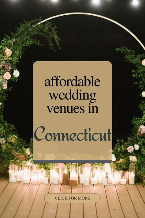 Dreaming of a Connecticut wedding without the hefty price tag? We've uncovered the most affordable venues that don't skimp on romance or beauty. From quaint farms to historic inns, find the right space for your big day at a small cost. Get all the info you need with just a click! Wedding Venues Connecticut, Connecticut Wedding Venues, Cheap Wedding Venues, Wedding Spot, Rustic Wedding Venues, Connecticut Wedding, Affordable Wedding Venues, Unique Venues, Bridal Suite