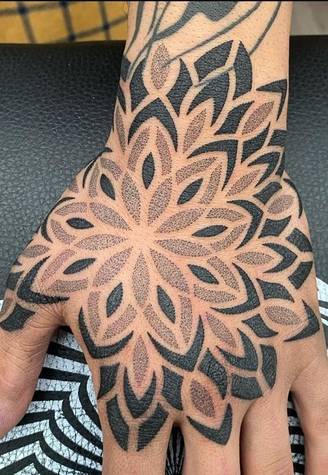 Knee Dotwork Tattoo, Geo Mandala Tattoo, Mandala Tattoo Add On, Geometric Filler Tattoo Patterns, Madalians Pattern Tattoos, Negative Space Mandala Tattoo, Simple Mandala Tattoo Design Pattern, Mandala Tattoo Filler, Mandela Tattoo Men