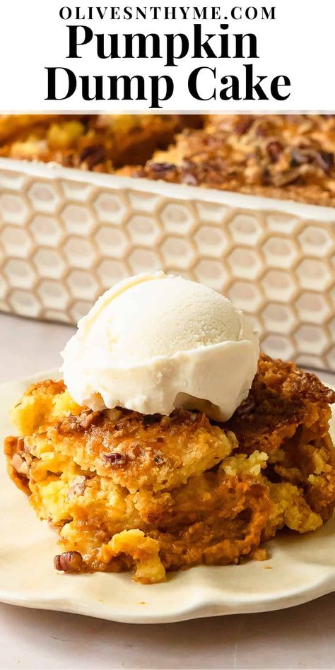 Pumpkin Dump Cake Recipe Pumpkin Boxed Cake Recipes, Gf Pumpkin Dump Cake, Easy Fall Dessert Recipes Quick, White Cake Mix And Pumpkin Puree, Halloween Dump Cake, Pumpkin Oatmeal Dump Cake, Pumpkin Dump Cake With Yellow Cake, Pumpkin Spice Dump Cake, Pumpkin Dump Cake Recipe