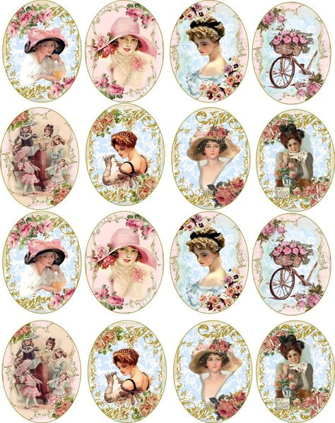 .:) Stary Papier, Decoupage Printables, Pin Up Vintage, Etiquette Vintage, Free Vintage Printables, Miniature Printables, Decoupage Vintage, Images Vintage, Scrapbook Printables